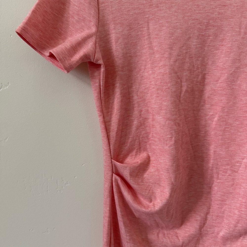 Pinkblush Soft Light Heathered Pink Contour Midi Dress - Picture 4 of 6